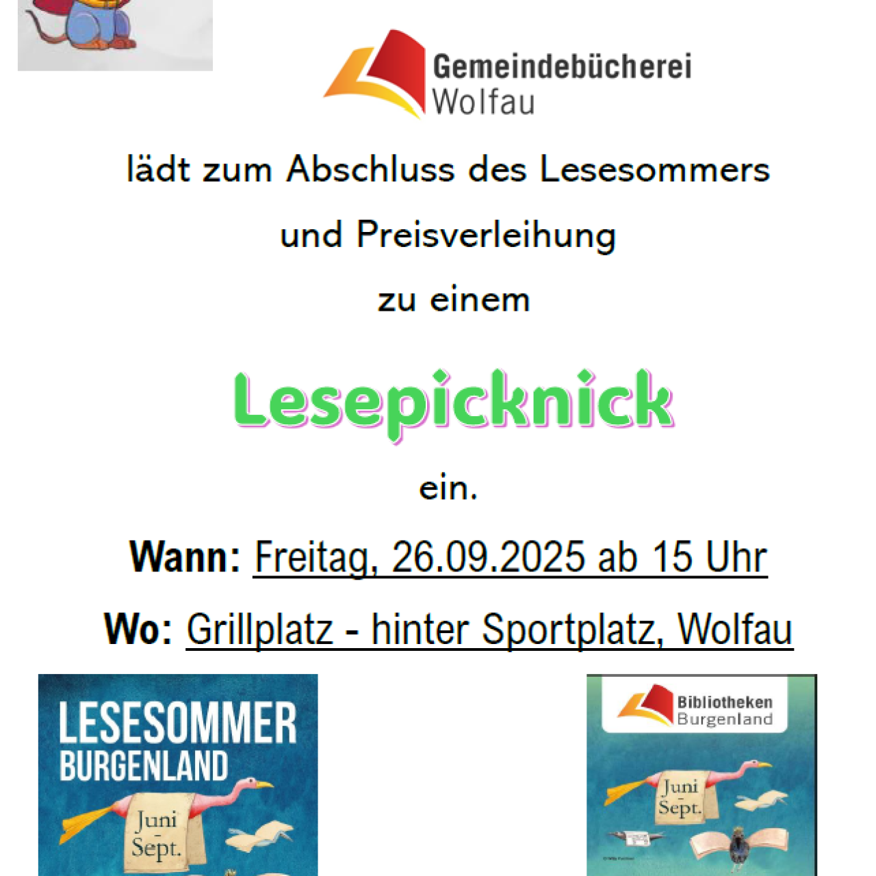 Lesepicknick mit Preisverleihung